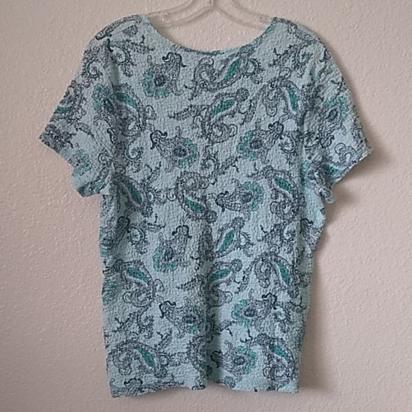 FINAL MARKDOWN LADIES' Croft & Barrow Boucle SS Top (XL) - Picture 6 of 6